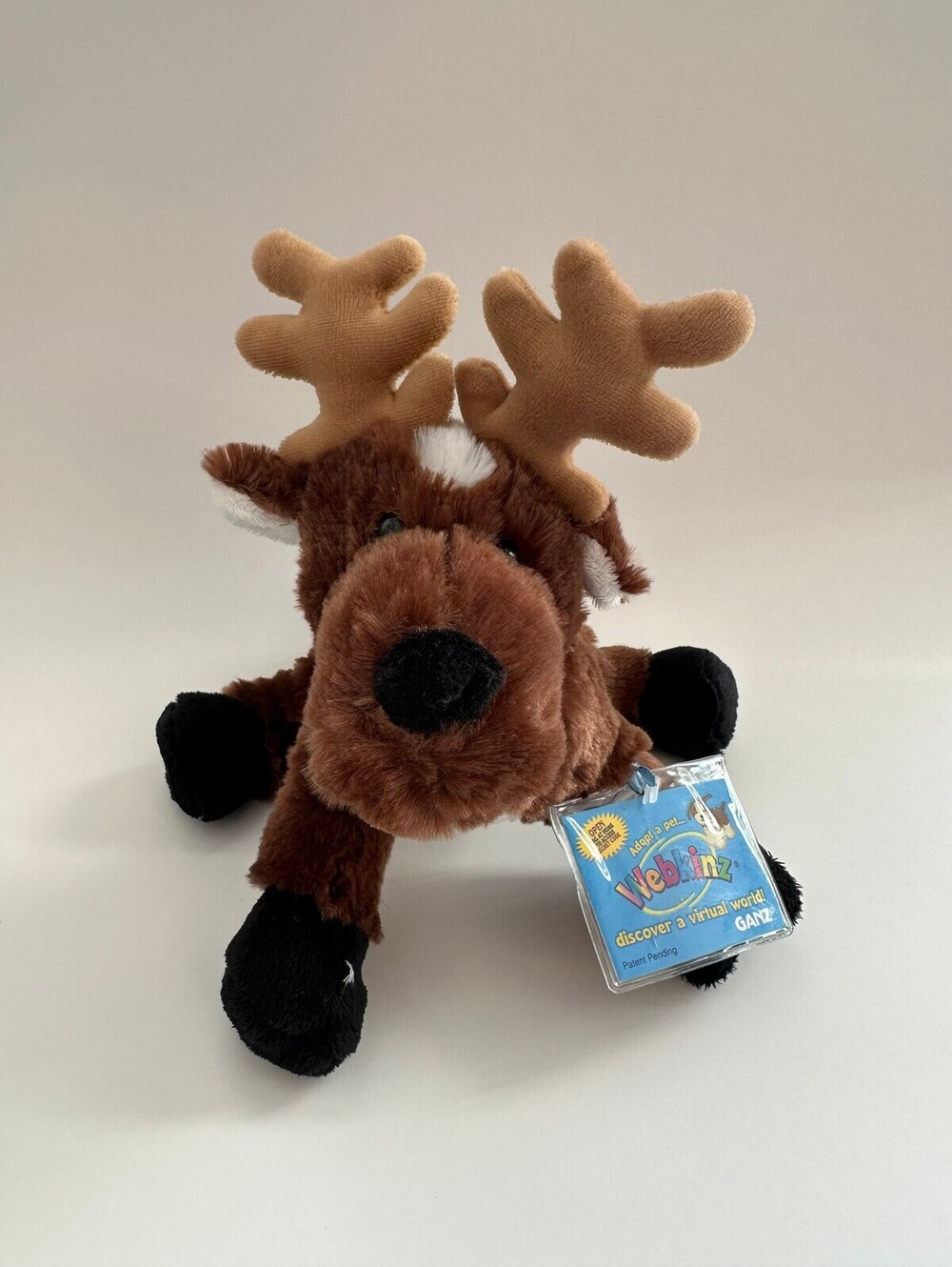 Adorable Vintage Webkinz Reindeer Plush, Ganz Plush (9 inch)